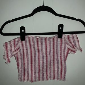 Tobi XS Striped crop top